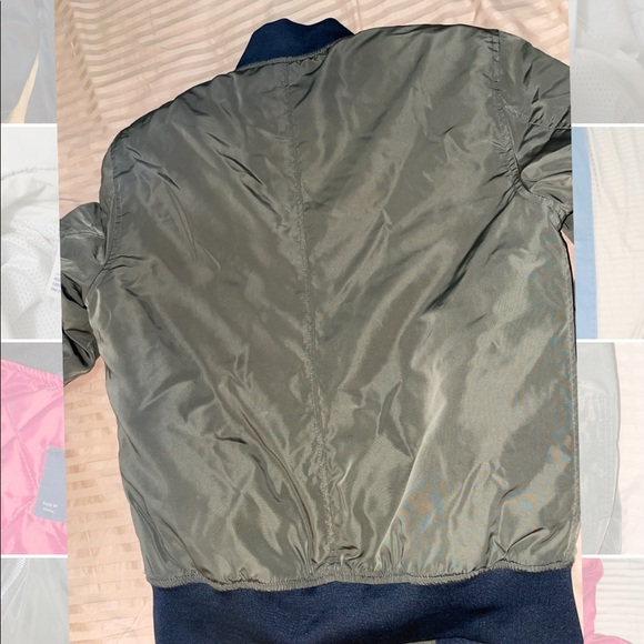 ZARA Man Olive Green Bomber Jacket - Picture 6 of 6